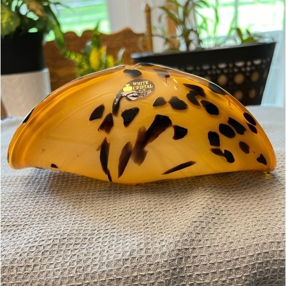 Vintage Murano “Tiger Eye” Folded Art. - Picture 4 of 6